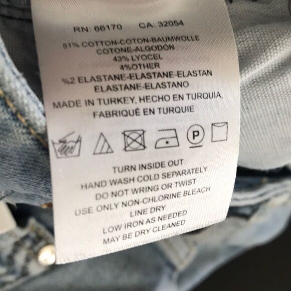 Pilcro Script High Rise Pearl Skinny Jeans 25 - Picture 7 of 7